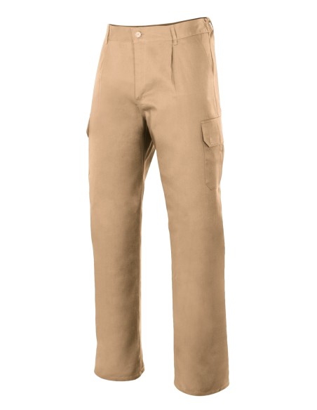 PANTALON MULTIBOLSILLOS. BEIGE TALLA 34-64